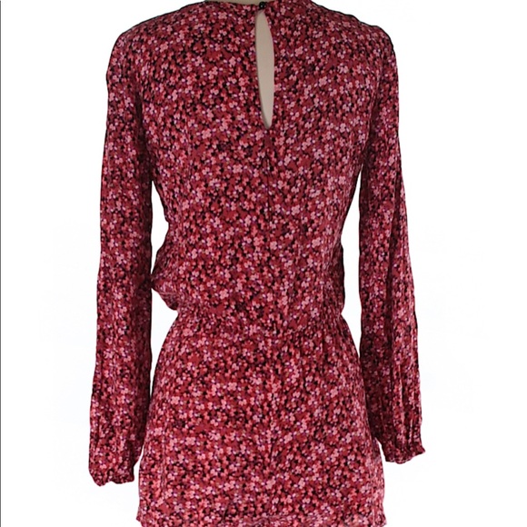 RED FLORAL ROMPER - Picture 2 of 2